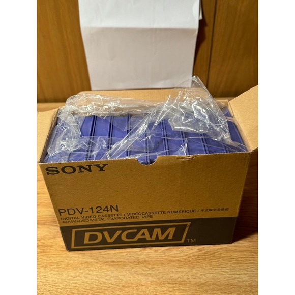 NEW 10 Sony PDV-124N Digital Video Cassettes DVCAM 124‎ Minutes Unused - Picture 4 of 5